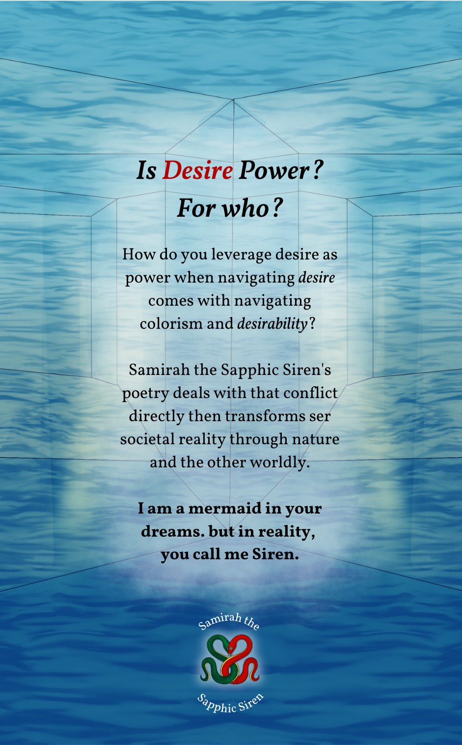 Siren's Desire: From Something Desired to Someone who Desires